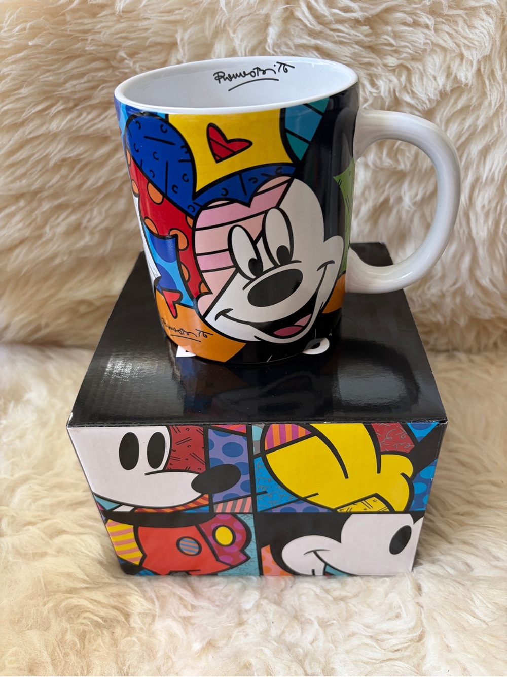 BRITTO Disney Mickey Mouse Colorful Ceramic Mug - Multicolor